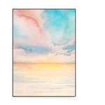 abstract wall art save the ocean pink sea poster