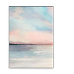abstract wall art save the ocean pink sea poster