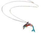 Dolphin Colorful Pendant Necklace