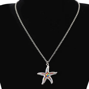 Starfish Colorful Pendant Necklace