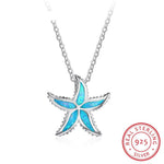 Opal Starfish Pendant Necklace