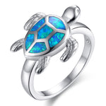 Opal Sea Turtle Ring
